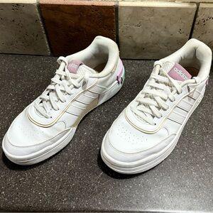 Adidas Postmove SEWomen's White and Pink Sneakers size 8